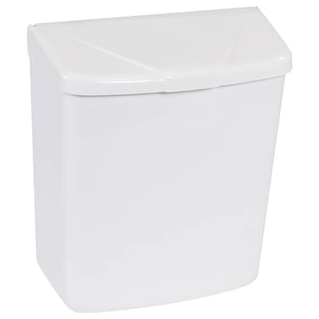 Bsc Preferred White Wall Mountable Sanitary Napkin Receptacle BUY00441953